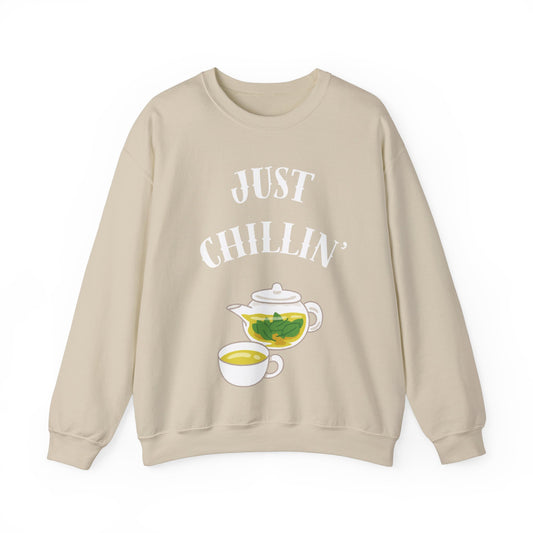 Just chillin’ with tea Crewneck Sweatshirt