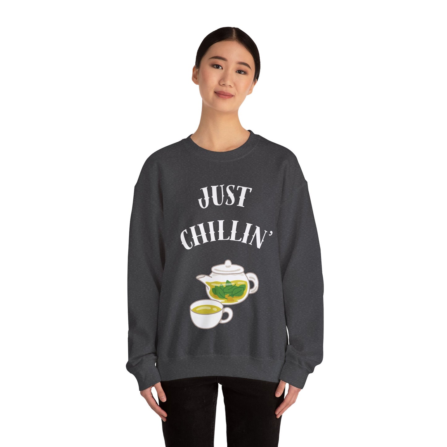Just chillin’ with tea Crewneck Sweatshirt