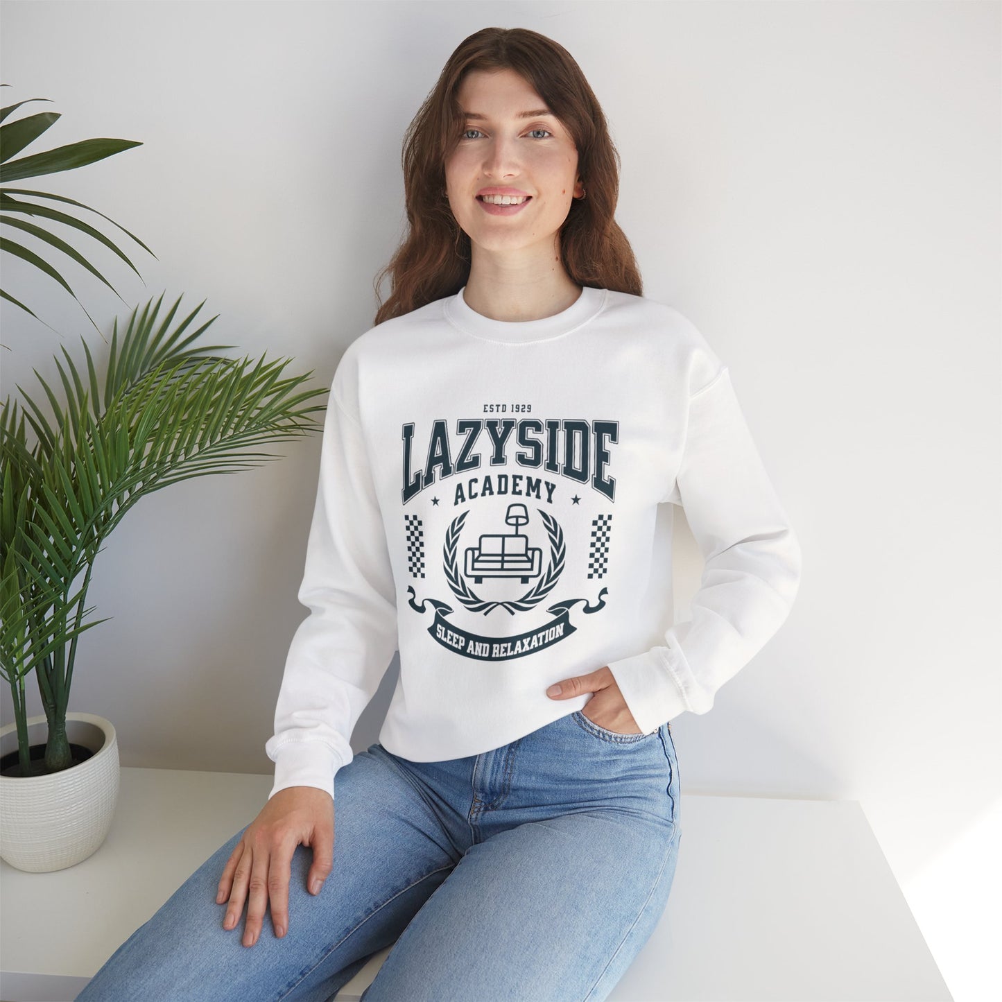 Lazy Side Academy Crewneck Sweatshirt