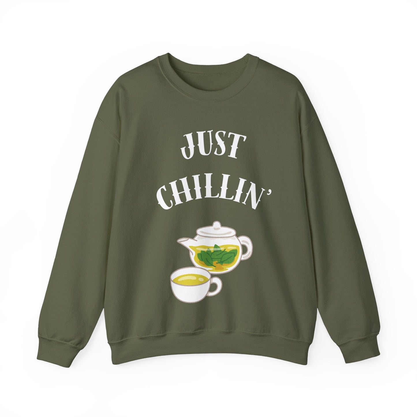 Just chillin’ with tea Crewneck Sweatshirt
