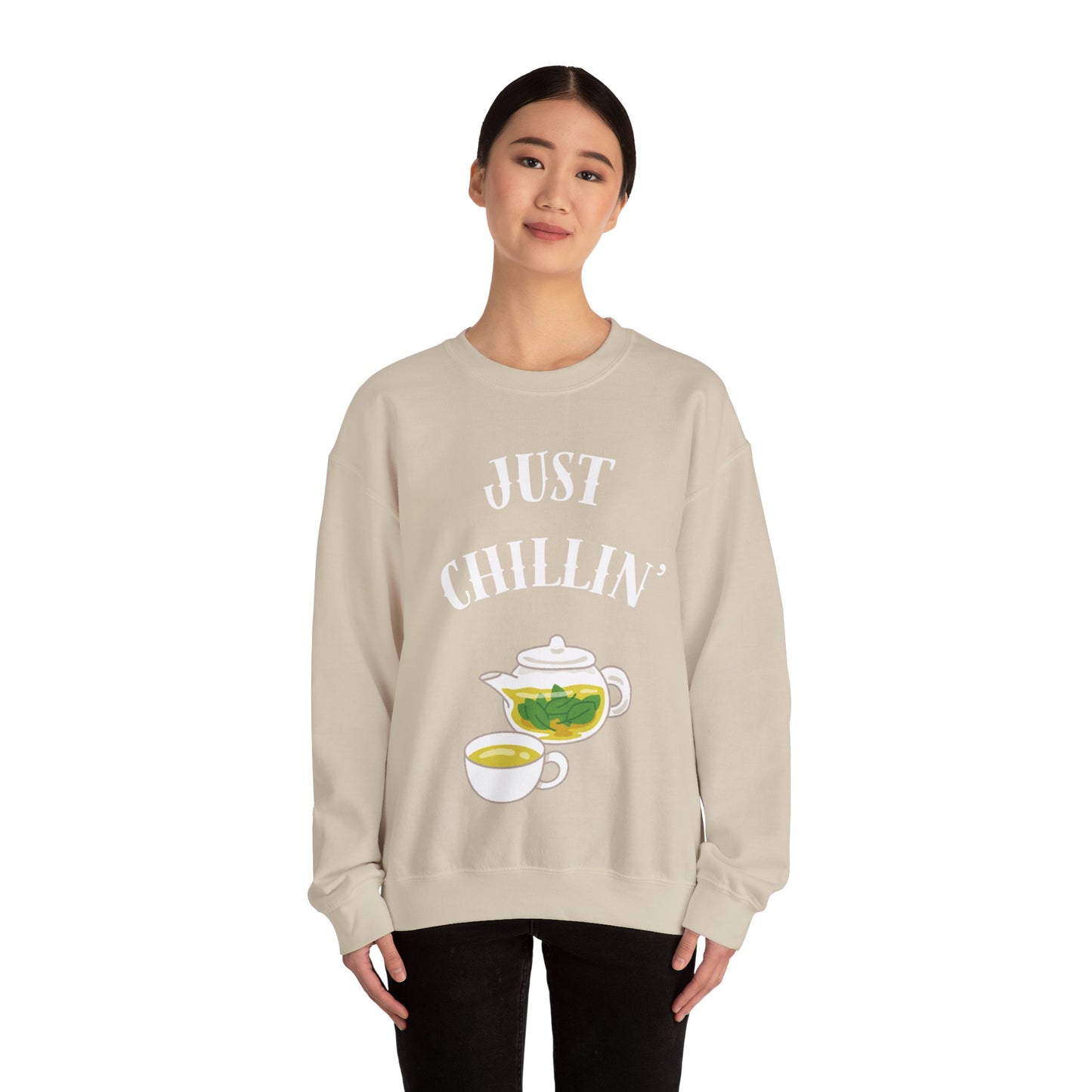 Just chillin’ with tea Crewneck Sweatshirt