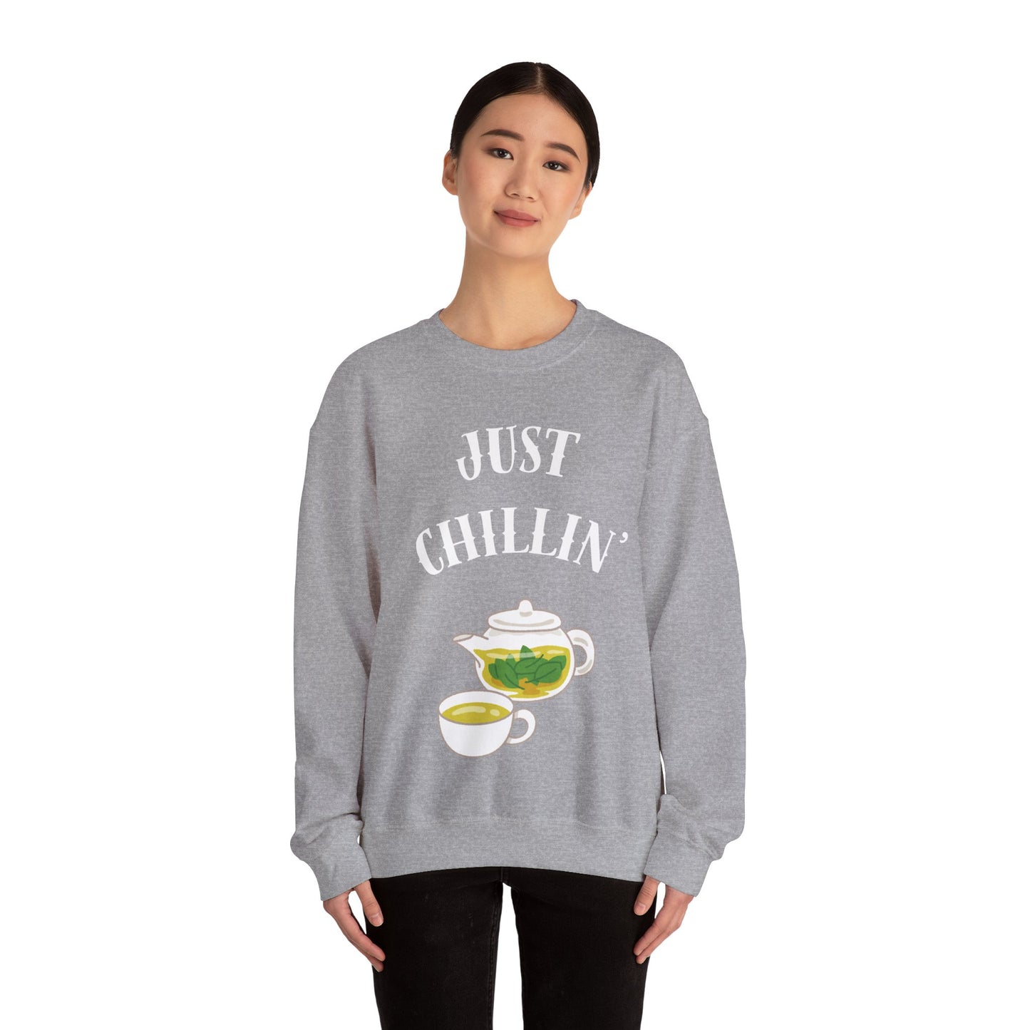 Just chillin’ with tea Crewneck Sweatshirt