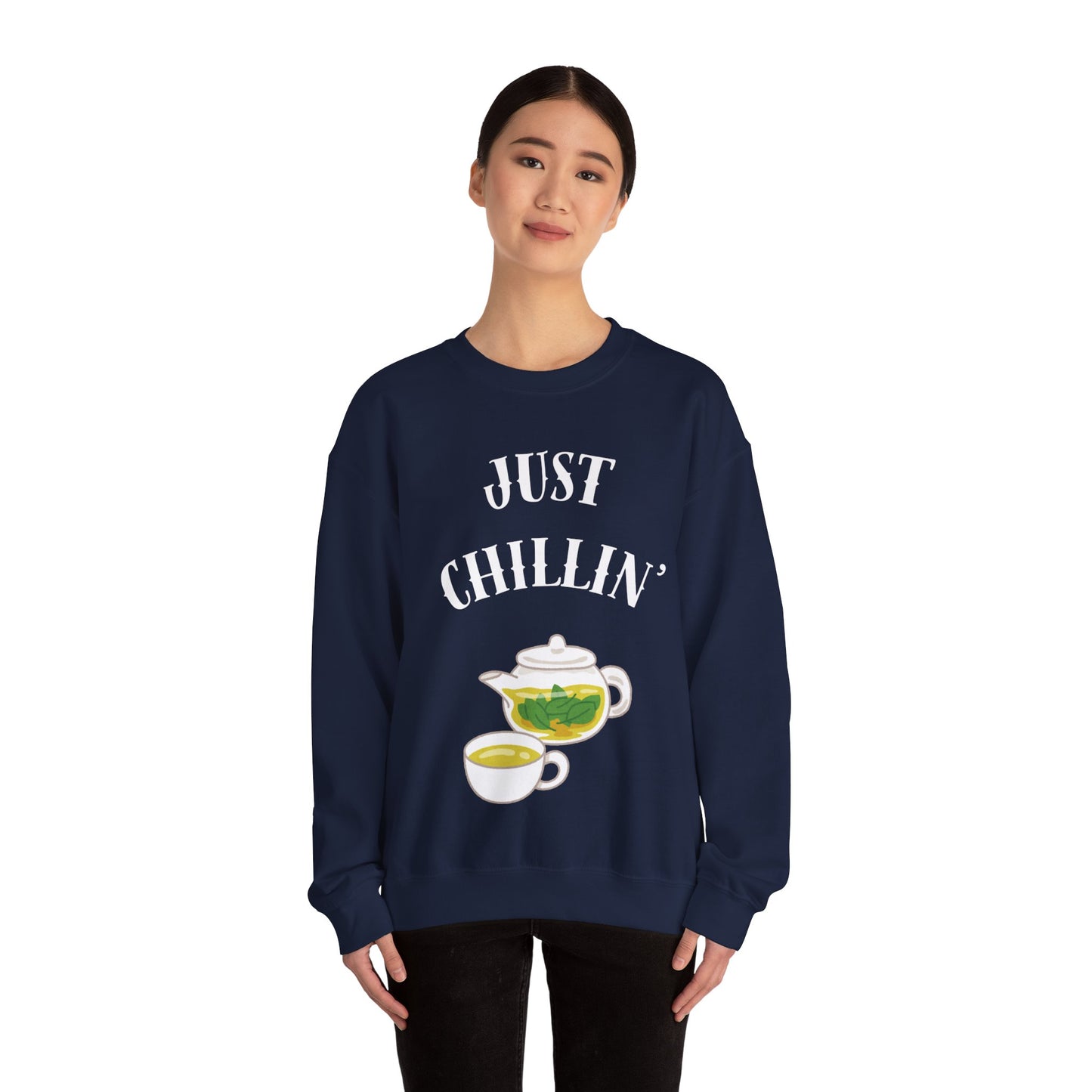 Just chillin’ with tea Crewneck Sweatshirt